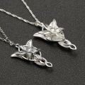 Arwen Evenstar Necklace Elfstone Elessar Aragorn Galadriel Elves Cubic Zirconia Stone Pendant Jewelry Women. 