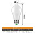 Motion Sensor Led Bulb IP42 PIR Sensor E27 12W AC 220 Volts Cold White Motion Sensor Bulb Light Lamp for Home Lighting Pir Motion Sensor Led Light Bulb Dawn To Dusk Light Control automatic Led Bulb motion sensor light motion sensor lights. 