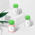 【New Arrival】Loskii HP-202 USB Port 280ML Mini Cactus Shape Air Purifier Cool Mist Humidifier for Car Home Office. 