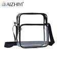 Casual PVC Transparent Clear Crossbody Bags Men Male Sports Shoulder Messenger Bag Fashion Casual Waterproof Phone Tote Clutch. 