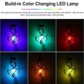 Solar wind chime light household solar gift light Villa courtyard lighting RGB chandelier. 