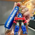 Cartoon Movie Transformer Key Chain Optimus Prime bumblebee robot Key Chains Silicone Car Key Chain Bag Pendant Keyring Friends. 