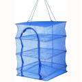 1Pcs Foldable 4 Layers Drying Rack for Vegetable Fish Dishes Mesh Hang Drying Net Hang ,Natural Way to Dry Food. 