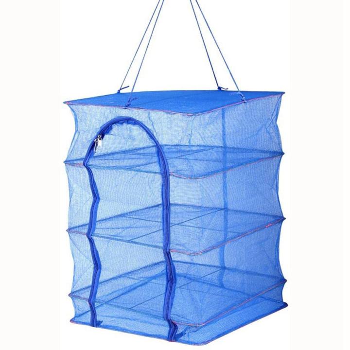 1Pcs Foldable 4 Layers Drying Rack for Vegetable Fish Dishes Mesh Hang Drying Net Hang ,Natural Way to Dry Food