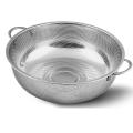 Stainless Steel Colander, Micro-Perforated Metal Colander with Handle, 28.5 cm Colander Strainer for Food Fruit Vegetable Pasta - Dishwasher Safe. 