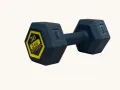 JD Fitness Hex Dumbbells PVC Encased Coating Free Weight Dumbbell (1kg, 2kg, 3kg, 4kg, 5kg) | Hex Shape Anti-Roll | Strength Training | Home Gym | Full Body Workout (Single Dumbbell). 