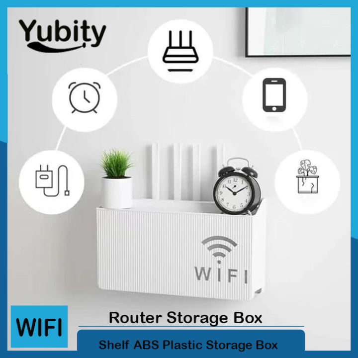 (White)%20Wall-mounted%20router%20box%20Office%20Media%20Decor%20Console%20Wifi%20Wifi%20box%20Wireless%20storage%20boxes%20Rack%20Bracket%20Hangings%20Wall%20Shelf%20-%20Image%207