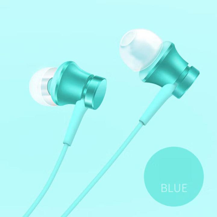 Original Xiaomi Mi In-Ear Headphones Basic 3.5mm Xiaomi Basic Fresh Youth Version Earphones With Mic Music Earbuds Bass Earpiece