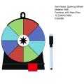 Quasar Event Prize Spinner Colorful Spinning Wheel for Fun Parties Fortune Game Roulette Board with 12 Slots Perfect for Weddings Birthdays Erasable Prize Spinner Wheel with Stand Exciting Props for 12. 