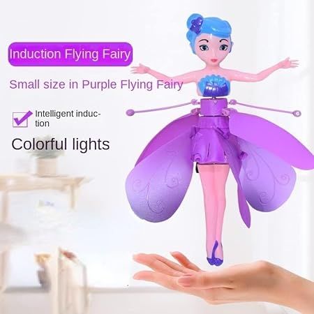 Flying Fairy Girls Toy Magical Wing Infrared Induction Control Child Toy flying fairy doll with Remote Control Amazing magic control doll