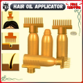 Kamaal Gadgets — Hair Oil Applicator Comb Bottle Pack of 3 | 130 ml | Scalp Massaging Oil Comb Bottle for Hair Growth, Dandruff & Root Care | Oil Bottle with Comb for Hair & Scalp Health | Refillable Oil Applicator for Easy Use at Home & Salon. 