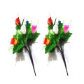 Pack of 2 Artificial Multicolor Rose Kali Flowers Bunch-12 Multicolor Rose Kali Head Artificial Flowers. 