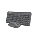 A4tech Fstyler FG3200 Air 2.4G QuietKey Compact Wireless Keyboard Mouse Combo Set - Lift in Air Multimedia Features - Silent Keyboard + Mouse - 2000 DPI - For PC, Laptop, Windows, Mac, Linux, Smart TV, Samsung Tizen. 
