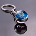 12 Constellation Astrology Keychain Zodiac Key Chain Scorpio Sagittarius Capricorn Aquarius Pisces Aries Taurus Birthday Gifts. 