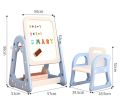 Kids Drawing Board Table with Chair. 