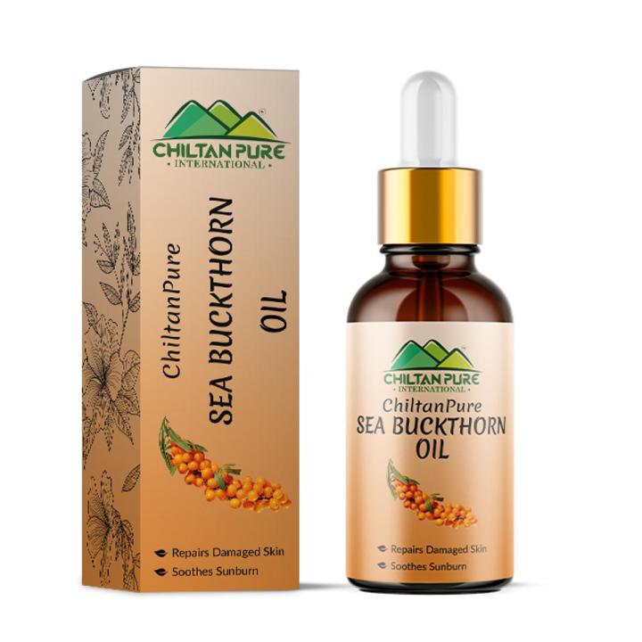 Chiltanpure Sea Buckthorn Oil سی بکتھورن - Loaded With OMEGA 3,6,7,9 Anti Aging Properties Best For Blemishes & Hair Loss