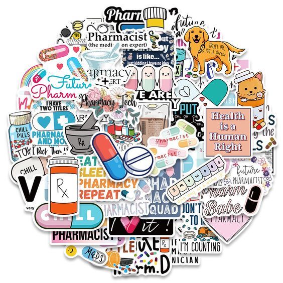 Doctor Stickers for Laptop - Pack of 50 - Stickers for Laptop - Stickers for Mobile