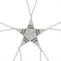 5-piece Best Friend Stitching Necklace Male And Female Students Bff Friendship Pendant Star Metal Chain Choker Jewelry Gift. 