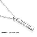 Pendant Necklace Beautiful Long Bar Lightweight Couple Necklace. 