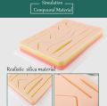 Medical Fake Skin Suture Practice Silicone Pad Wound Simulated Surgical Training. 