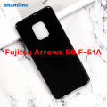 Fujitsu Arrows 5G F-51A Back Cover Soft Tpu Slim Matte Flexible Case. 