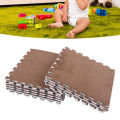10Pcs Plush Foam Floor Mat Soft Thick Split Joint Interlocking Plush Foam Rug for Children Room Floor. 