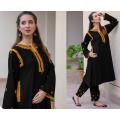 Stylish Pocket Embroidered Dress For Women (Two Piece Suit) Casual Embroided Dresses for Women. 