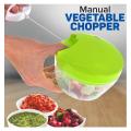 Mini Speedy Chopper Manual Hand Pull 3 Blade Vegetable & Meat Mini Turbo Cutter, Easy Spin Cutter, Hand Cutter,. 