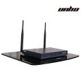 Wall Mount Storage TV Box Router Shelf Set-Top Box Bracket Holder Mini PC DVD Player Glass Glossy Finish Shelf Stand for Set top Box with F Type Heavy Bracket (Clear Transparent, 8x 12 Inches) Wi Fi Stand / Cordless Phone Stand / Wall Mount /Pooja Stand G. 