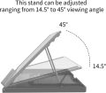 GAOMON GMS01 Universal Adjustable Tablet Stand PD1161/PD156PRO and Other Pads/Art Tablets/Books Less Than 12mm Thickness. 