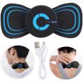 Electric Neck Massager LCD Display Neck Stretcher 8 Mode Cervical Massage Patch Pulse Muscle Stimulator Portable Relief Pain or Muscle Pain Relief and Shoulder Relaxation. 