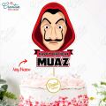 Money Heist Theme CUSTOMIZED Digital Cake Topper for Boy or Girl 1st Birthday Party Celebration & Perfect Birthday gift with Any Name. 