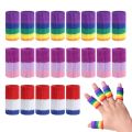【Happy childhood memories】10Pcs/Set Finger Brace Splint Sleeve Thumb Support Protector Soft Comfortable Cushion for Basketball Volleyball Badminton Tennis. 