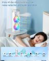 Double Ended Spray Fan, Portable Mist Fan, Cold Air Fan, USB fan with LED Light Cooler, Touch & Remote Control, 280ml Water Tank, Ice Filling. 