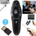 BeesClover USB Presenter Wireless 2.4 GHz Powerpoint Remote Control Pointer Red Presentation Remote Control For Computer Laptop. 