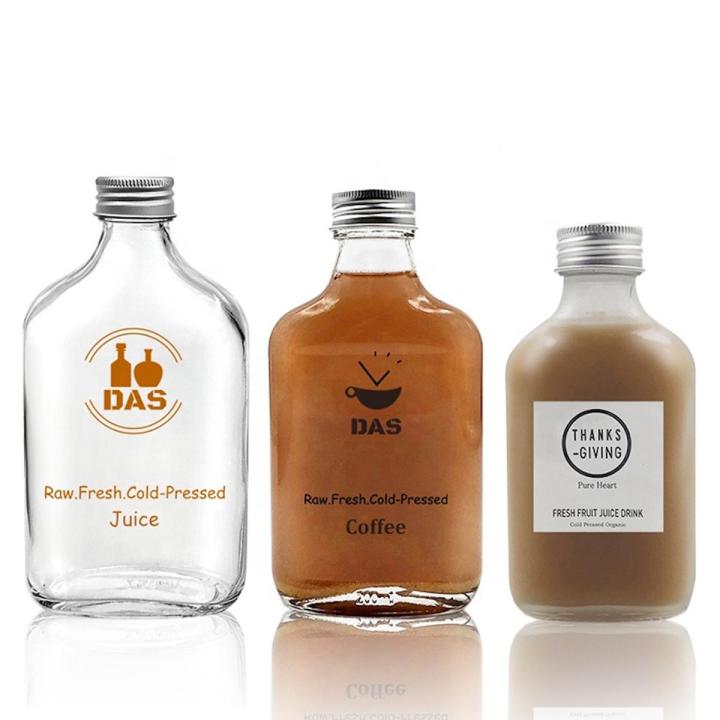 250 ml Flat Chested Glass bottle, Glass bottle for domestic and or Commercial use, Beverage bottle, Juice bottle, Milk bottle, cool bottle