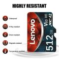 【COD+Ready Stock + FREE Shipping 】Lenovo New 2TB SD/TF Flash Memory Card 1TB Class10 Micro TF SD Card 512GB SD Memory Card 256GB 128GB For phones Cameras. 