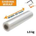 1.5 KG Shrink Wrap 20 inch High Quality Packing Plastic Sheet Roll at Factory Rate -200 meters Length - Stretch Film. 