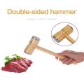Meat Tenderizer Mallet - Chicken Pounder for Tenderizing Steak Beef - Wooden Handle Mallet Hammer. 