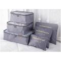 Travel Storage Cube Bag 6 Pcs Set Organize Pouch Luggage Organizers Zip Bags Laundry Pouch Clothes Packing Cube. 