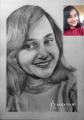 Sketch with Frame/Customize your photo into Hand-Made Pencil Sketch Gift.. 