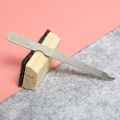 1 Piece Metal Nail File For Fingernails and Toenails Stainless Steel Nail Filer Buffer Two Side Grinding Rod Manicure Pedicure Scrub Nail Arts Tools For Men and Women, Professional Thick Nail Shaping Metal File Nail Cleaner Tip Personal Care. 