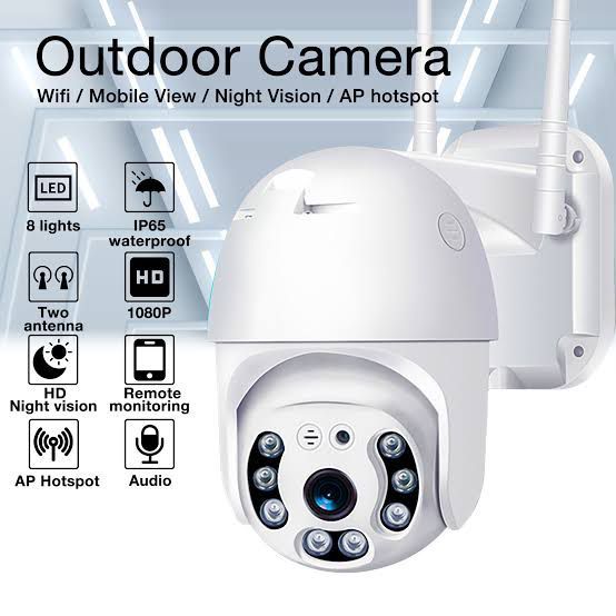 WIFI CAMERA PTZ OUTDOOR WATERPROOF V380 2MP WATER PROOF V380