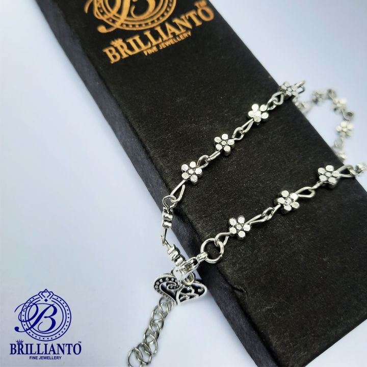Antique%20Heart%20Anklet%20Payal%20for%20Girls%20and%20women%20Simple%20Silver%20Foot%20Bracelet%20Never%20Fade%20-%20Image%202