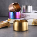 Yfashion 1PC Stainless Steel ple Ashtrays Cone Living Room Desk Office Desk Ash Storage ray. 
