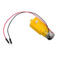 bellylady Smart Car Robot Tire Wheel With Dc 3-6v Gearbox Motor For Arduino. 