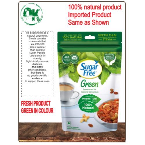 Sugar Free Green 100% Natural Sweetener - 400 g, Pouch & Sugarfree Natura Low Calorie Sweetner