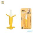 Baby Banana Teether, Soothing Pain Relief Soft Baby Teething Toys Baby Toy Banana Molar Tooth Toothbrush Chew Baby Silicone Gum. 