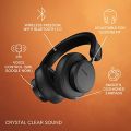Urbanista Los Angeles Solar Powered Active Noise Cancelling Headphones with Infinite Playtime, Powerfoyle Self Charging Wireless Over Ear Bluetooth 5.0 Earphones, On Ear Detection, Midnight Black. 