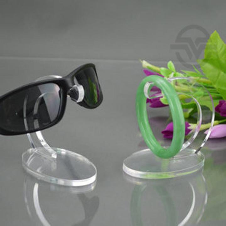 Newest 2016 Acrylic Sunglasses Display Rack Bangle Hook Eyeglasses Showing Stand Bracelet Holder Watch Hanger